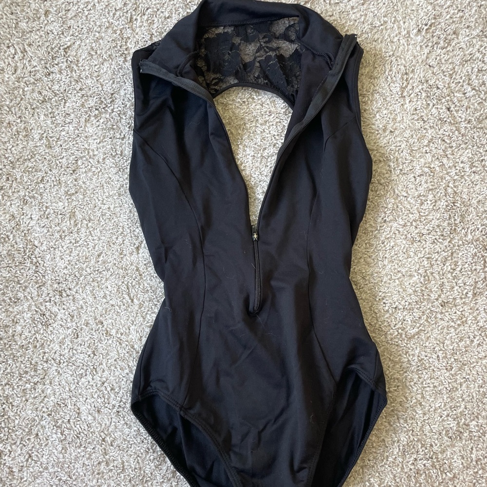 Open Back Leotard with Lace